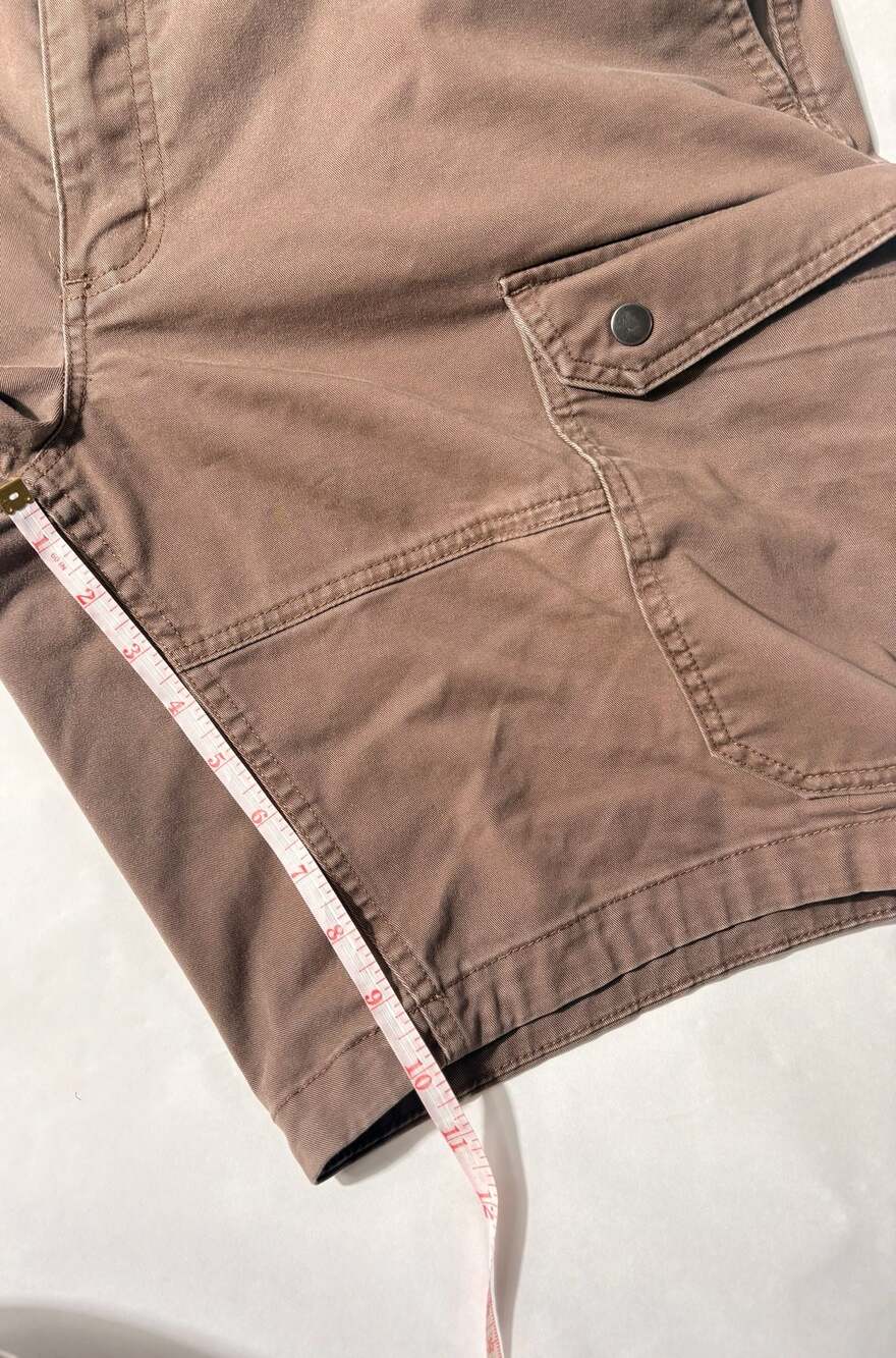 40 Grit by Duluth Trading Mens Brown Cotton Blend Cargo Utility Shorts - Picture 6 of 6